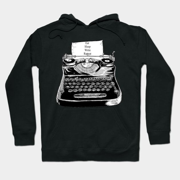 Eat, Sleep, Write, Repeat Hoodie by ButterfliesT